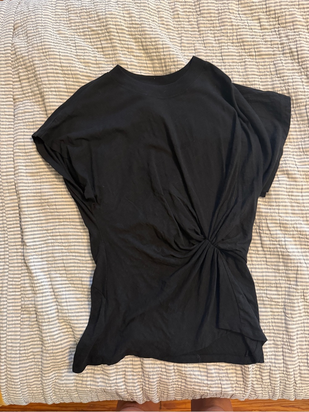 Apiece Apart Viola Twist Top in black